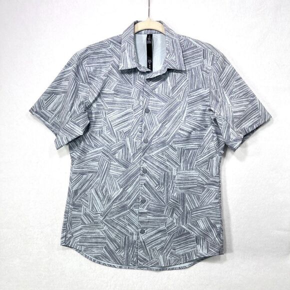 Lululemon Shirt Men Small Grey Airing Easy Short Sleeve Ventlight Mesh Stretch - Picture 1 of 10